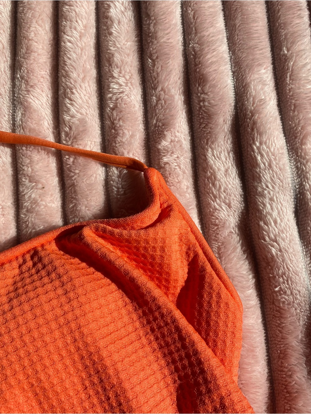 Hot Coral Bikini Top